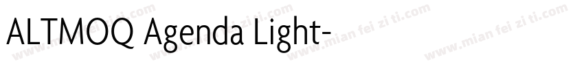 ALTMOQ Agenda Light字体转换